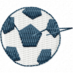 Football Embroidery Design 12 Football Embroidery Design 12